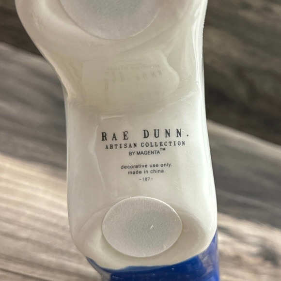 NIB RAE DUNN Ceramic Red White Blue Stars And Stripes Decor Patriotic Holiday - Picture 7 of 7